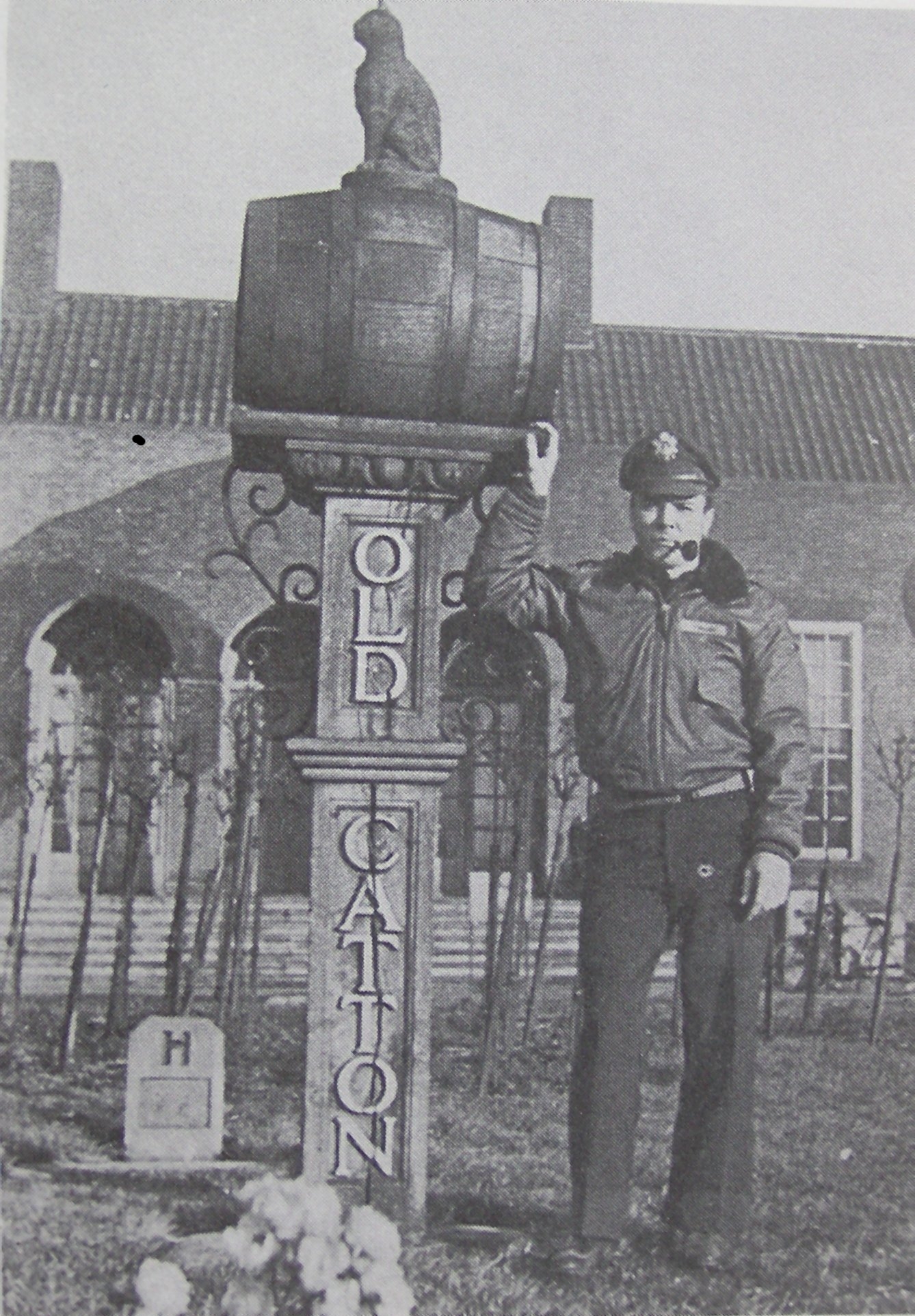 US Lt. Maurice Speer at RAF St Faiths officers mess