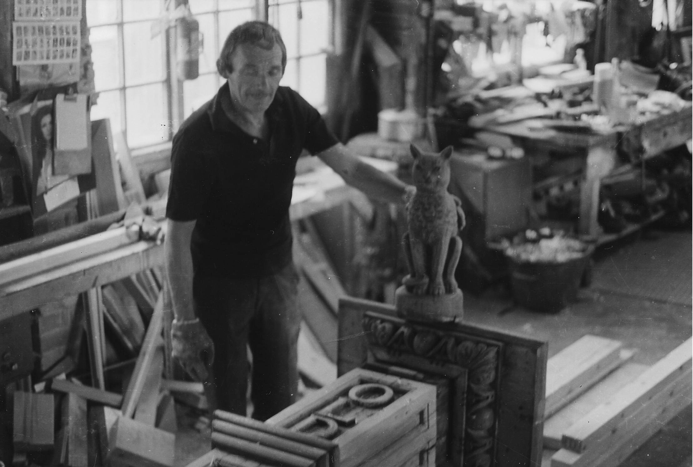 Under repair in Johnson's workshop  - 1976