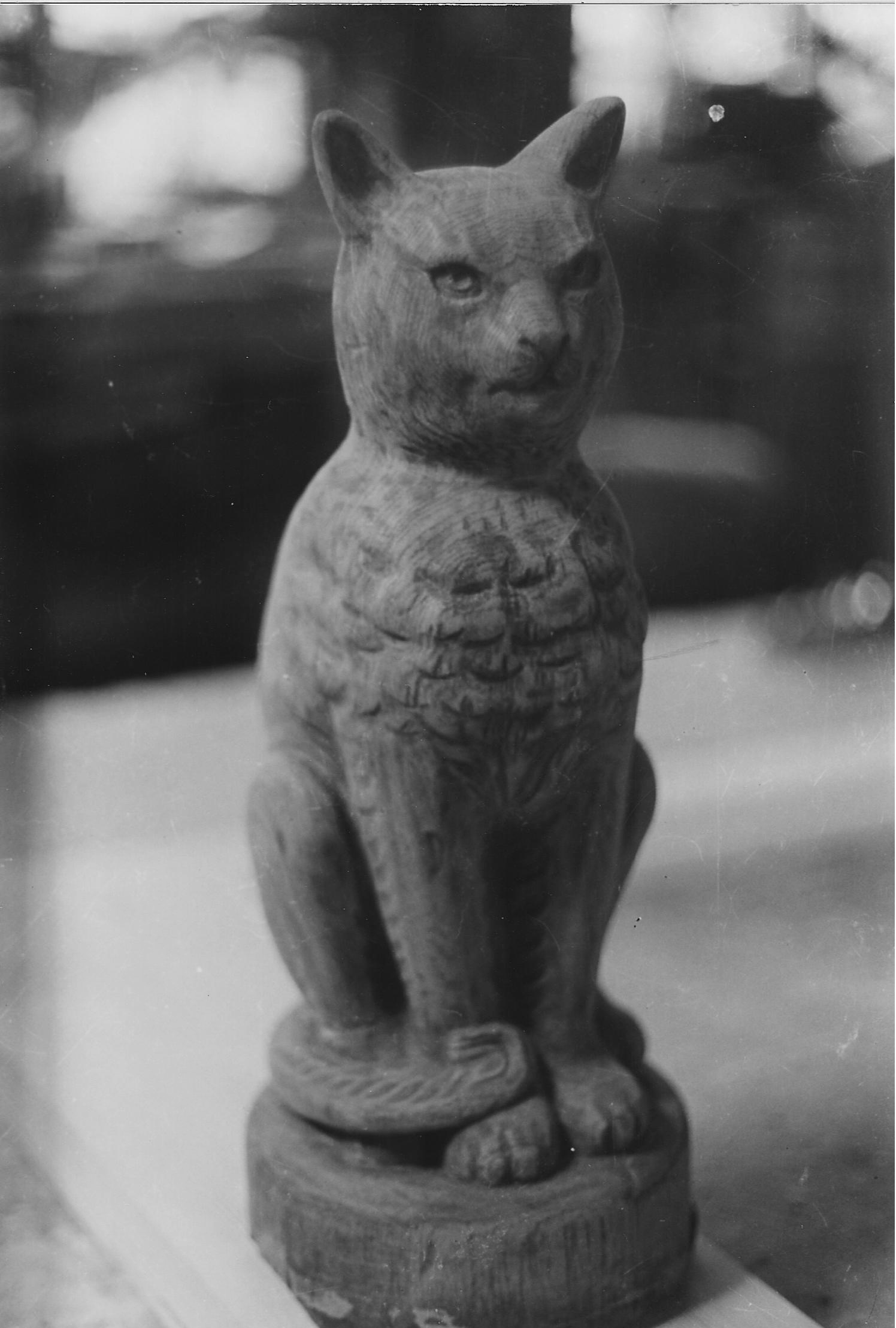 The cat in Johnson's workshop - 1976