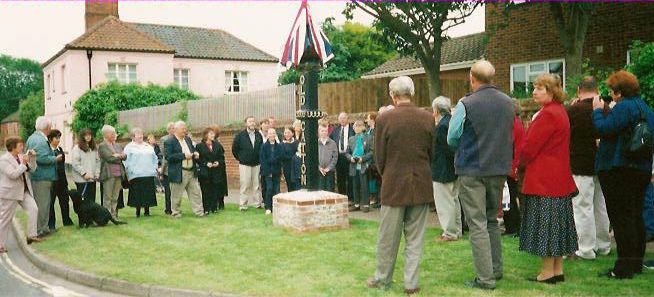 Unveiling of new sign May 2001