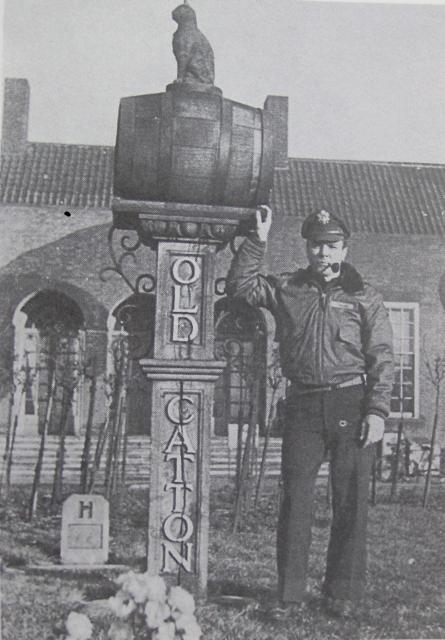 US Lt. Maurice Speer at RAF St Faiths officers mess