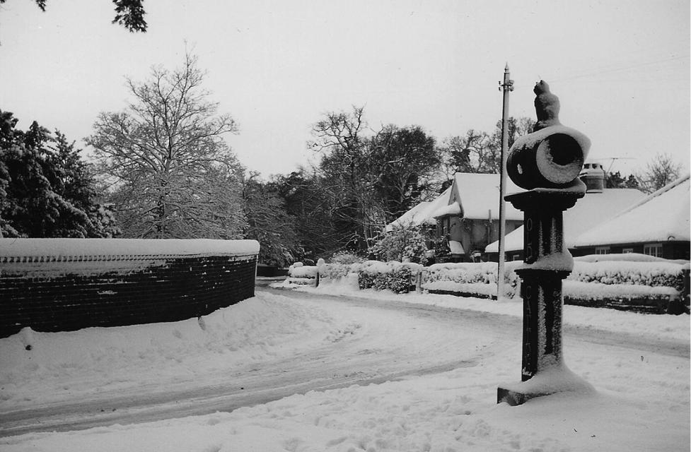 Snow at the junction - 1960s
